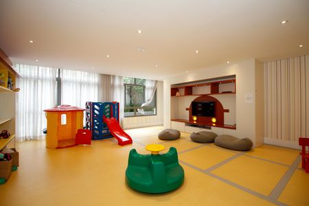 Studio para alugar com 30m², 1 quarto e sem vaga Studio para alugar com 30m², 1 quarto e sem vagaÁrea Comum - Brinquedoteca