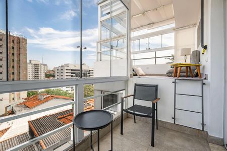 Varanda do Studio de casa para alugar com 1 quarto, 36m² em Pompeia, São Paulo