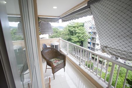 Varanda da Sala de apartamento para alugar com 3 quartos, 128m² em Anil, Rio de Janeiro