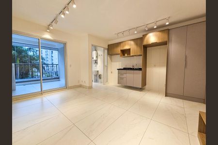 Sala/Cozinha de apartamento para alugar com 2 quartos, 66m² em Santo Amaro, São Paulo