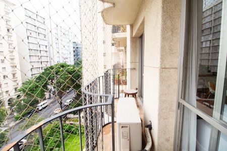 Varanda da Sala de apartamento para alugar com 3 quartos, 168m² em Jardim Paulista, São Paulo