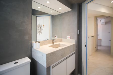 Apartamento para alugar com 130m², 2 quartos e 1 vagaBanheiro da Suíte 1