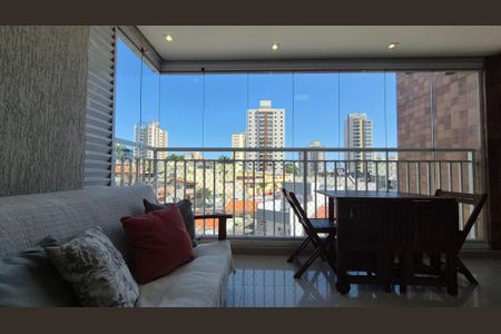 Sala de apartamento à venda com 2 quartos, 72m² em Vila Valparaíso, Santo André