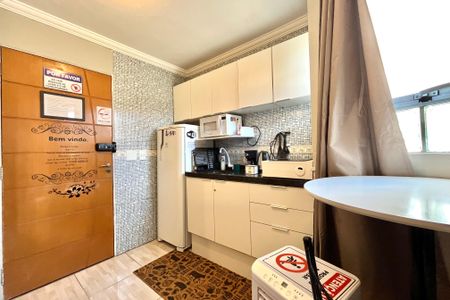 Cozinha de kitnet/studio para alugar com 1 quarto, 25m² em Jabaquara, São Paulo