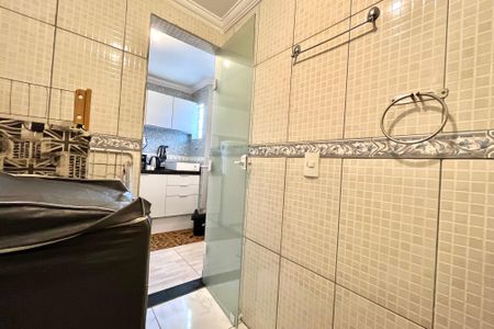 Banheiro de kitnet/studio para alugar com 1 quarto, 25m² em Jabaquara, São Paulo