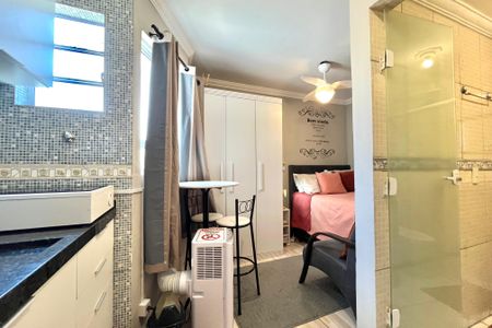 Cozinha de kitnet/studio para alugar com 1 quarto, 25m² em Jabaquara, São Paulo