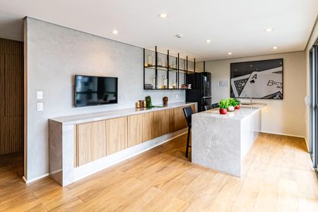 Studio à venda com 29m², 1 quarto e sem vagaÁrea comum - Espaço gourmet