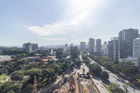 Vista da Varanda de kitnet/studio para alugar com 1 quarto, 35m² em Indianópolis, São Paulo