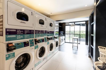 Studio à venda com 32m², 1 quarto e 1 vagaLavanderia