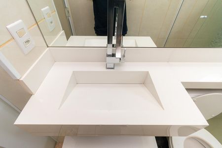 Banheiro da Suíte de casa para alugar com 1 quarto, 45m² em Jardim Marília, São Paulo