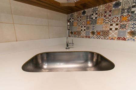 Cozinha de casa para alugar com 1 quarto, 45m² em Jardim Marília, São Paulo