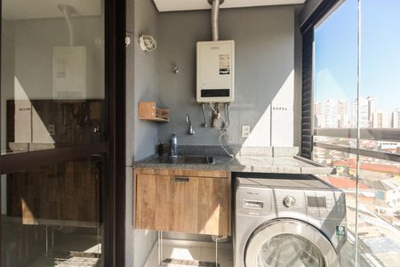 Varanda da sala de apartamento para alugar com 1 quarto, 40m² em Tatuapé, São Paulo