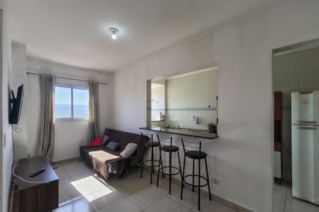 Sala de apartamento para alugar com 1 quarto, 45m² em Vila Tupi, Praia Grande