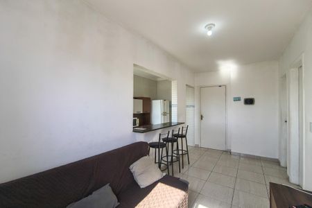 Sala de apartamento para alugar com 1 quarto, 45m² em Vila Tupi, Praia Grande