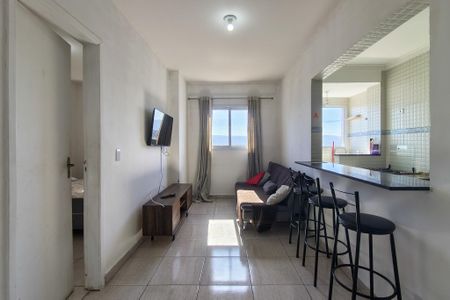 Sala de apartamento para alugar com 1 quarto, 45m² em Vila Tupi, Praia Grande
