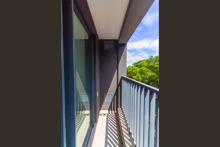Varanda de kitnet/studio para alugar com 1 quarto, 30m² em Brooklin Paulista, São Paulo