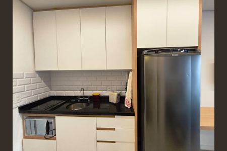 Cozinha  de kitnet/studio à venda com 1 quarto, 24m² em Vila Mariana, São Paulo
