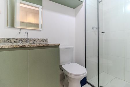 Studio para alugar com 21m², 1 quarto e sem vaga Studio para alugar com 21m², 1 quarto e sem vagaBanheiro