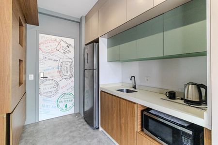 Studio para alugar com 21m², 1 quarto e sem vaga Studio para alugar com 21m², 1 quarto e sem vagaCozinha