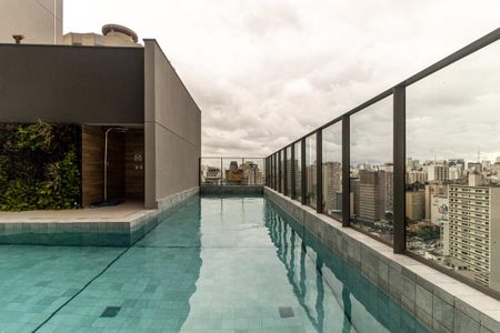 Studio para alugar com 21m², 1 quarto e sem vagaPiscina