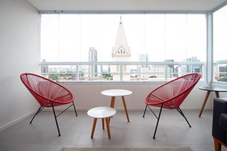 Varanda da Sala de apartamento para alugar com 2 quartos, 50m² em Pinheiros, São Paulo