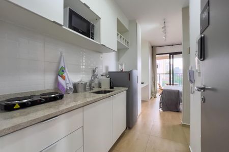 Cozinha de kitnet/studio para alugar com 1 quarto, 27m² em Vila Mariana, São Paulo