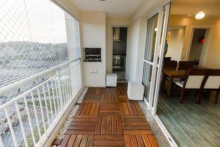 Varanda da Sala de apartamento para alugar com 2 quartos, 95m² em Jardim Henriqueta, Taboão da Serra