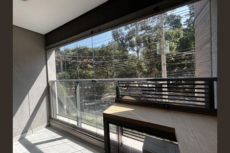 Varanda de kitnet/studio para alugar com 1 quarto, 33m² em Pinheiros, São Paulo