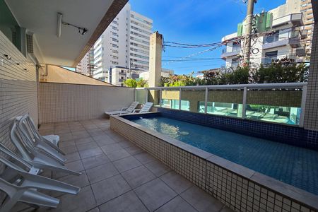 Área comum - Piscina de apartamento para alugar com 3 quartos, 127m² em Boqueirão, Praia Grande