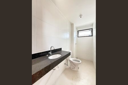 Banheiro da Suíte de apartamento à venda com 3 quartos, 85m² em Alto Barroca, Belo Horizonte