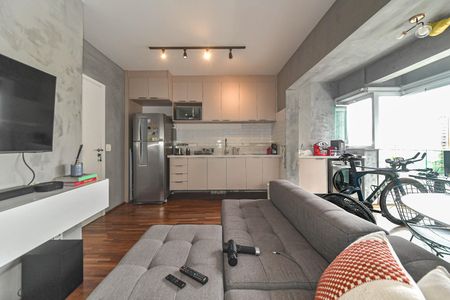 Sala de apartamento à venda com 1 quarto, 38m² em Cidade Monções, São Paulo