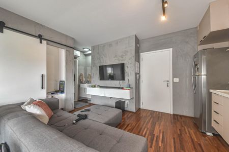 Sala de apartamento à venda com 1 quarto, 38m² em Cidade Monções, São Paulo
