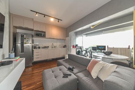 Sala de apartamento à venda com 1 quarto, 38m² em Cidade Monções, São Paulo