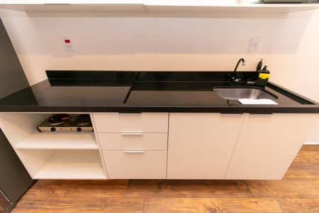 Studio para alugar com 25m², 1 quarto e sem vaga Studio para alugar com 25m², 1 quarto e sem vagaCozinha