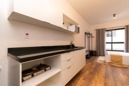 Studio para alugar com 25m², 1 quarto e sem vaga Studio para alugar com 25m², 1 quarto e sem vagaCozinha