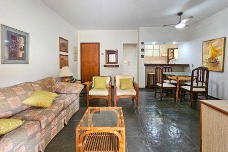 Sala de apartamento para alugar com 2 quartos, 83m² em Balneario Cidade Atlantica, Guarujá