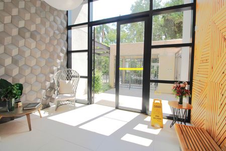 Apartamento para alugar com 34m², 2 quartos e sem vagaHall de entrada do condomínio