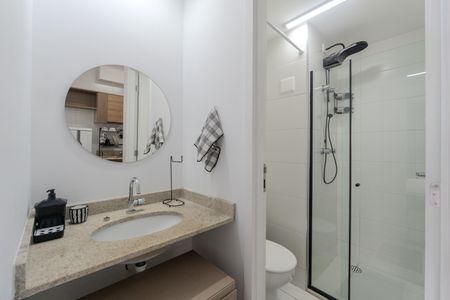 Studio para alugar com 24m², 1 quarto e sem vaga Studio para alugar com 24m², 1 quarto e sem vagaBanheiro