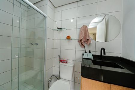 Banheiro Social de kitnet/studio à venda com 1 quarto, 32m² em Vila Graciosa, São Paulo