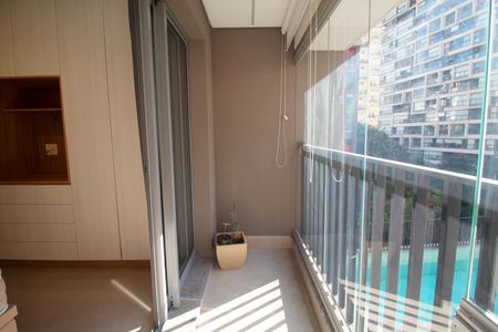 Studio para alugar com 33m², 1 quarto e sem vagaVaranda