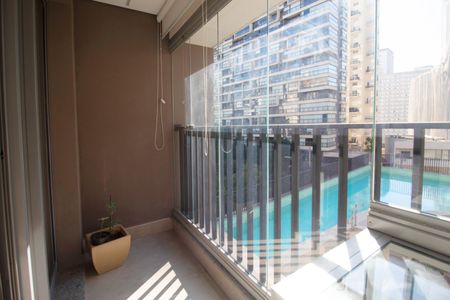 Studio para alugar com 33m², 1 quarto e sem vagaVaranda