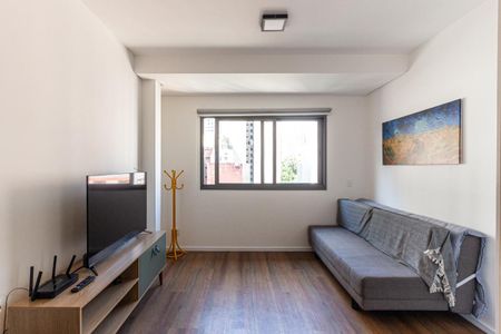 Sala de apartamento para alugar com 1 quarto, 54m² em República, São Paulo