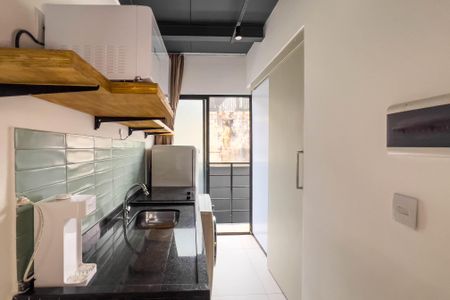 Cozinha de kitnet/studio para alugar com 1 quarto, 20m² em Vila Clementino, São Paulo