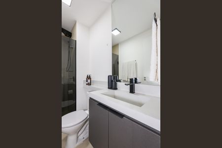 Apartamento para alugar com 25m², 1 quarto e sem vagaBanheiro do Studio