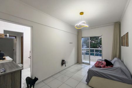 Sala de apartamento para alugar com 1 quarto, 40m² em Aviação, Praia Grande