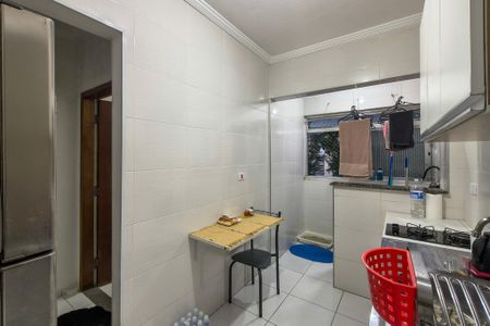 Cozinha  de apartamento para alugar com 1 quarto, 40m² em Aviação, Praia Grande