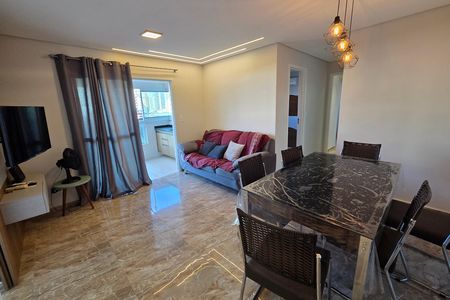 Sala de apartamento para alugar com 1 quarto, 70m² em Canto do Forte, Praia Grande