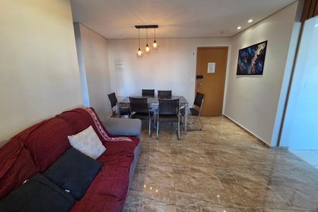 Sala de apartamento para alugar com 1 quarto, 70m² em Canto do Forte, Praia Grande