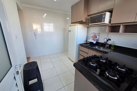 Cozinha de apartamento para alugar com 1 quarto, 70m² em Canto do Forte, Praia Grande