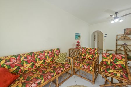 Sala de apartamento para alugar com 3 quartos, 96m² em Jardim Tres Marias, Guarujá